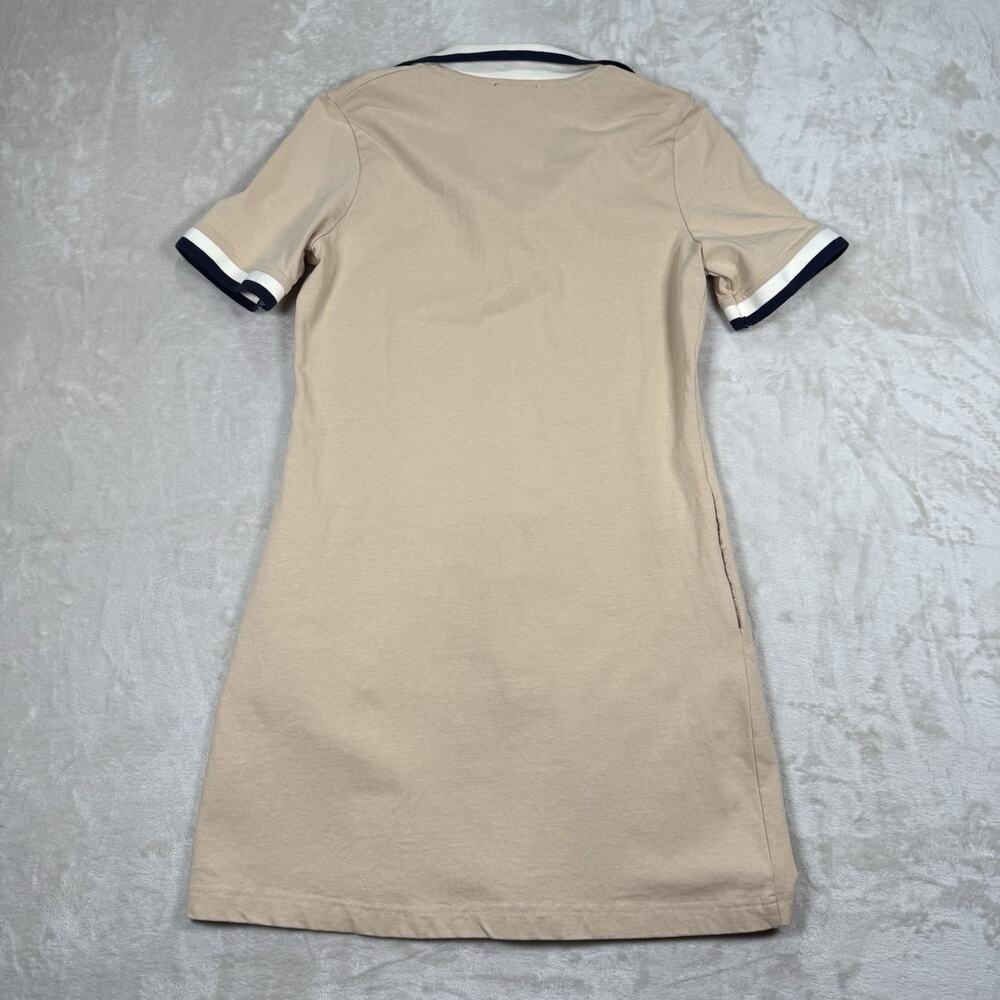 Tuckernuck Hutton Polo Mini Dress Beige Women's Size Small Preppy Pockets - Picture 7 of 10